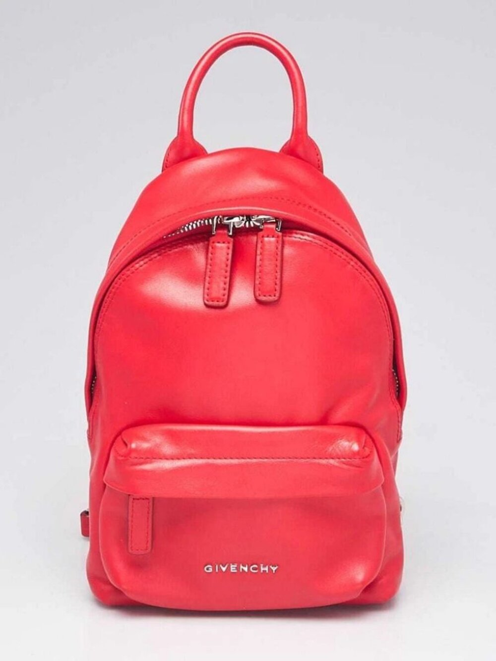 Givenchy Red Leather Mini Backpack Bag